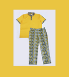 Apparel Set: Pant, Shirt- Yellow - (Tribal Collection) image 0